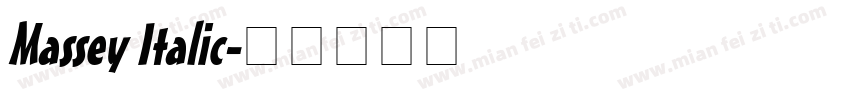 Massey Italic字体转换